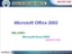 Bài giảng: Microsoft Excel 2003